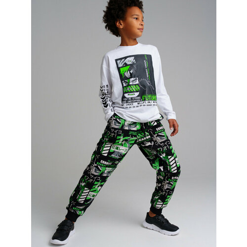 фото Брюки playtoday, размер 152, черный