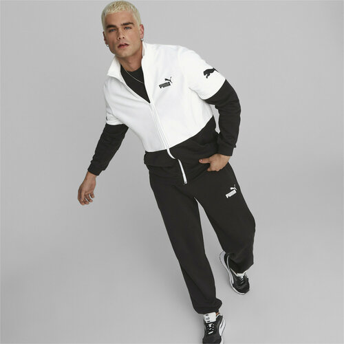 фото Костюм puma, олимпийка и брюки, размер s, белый, черный