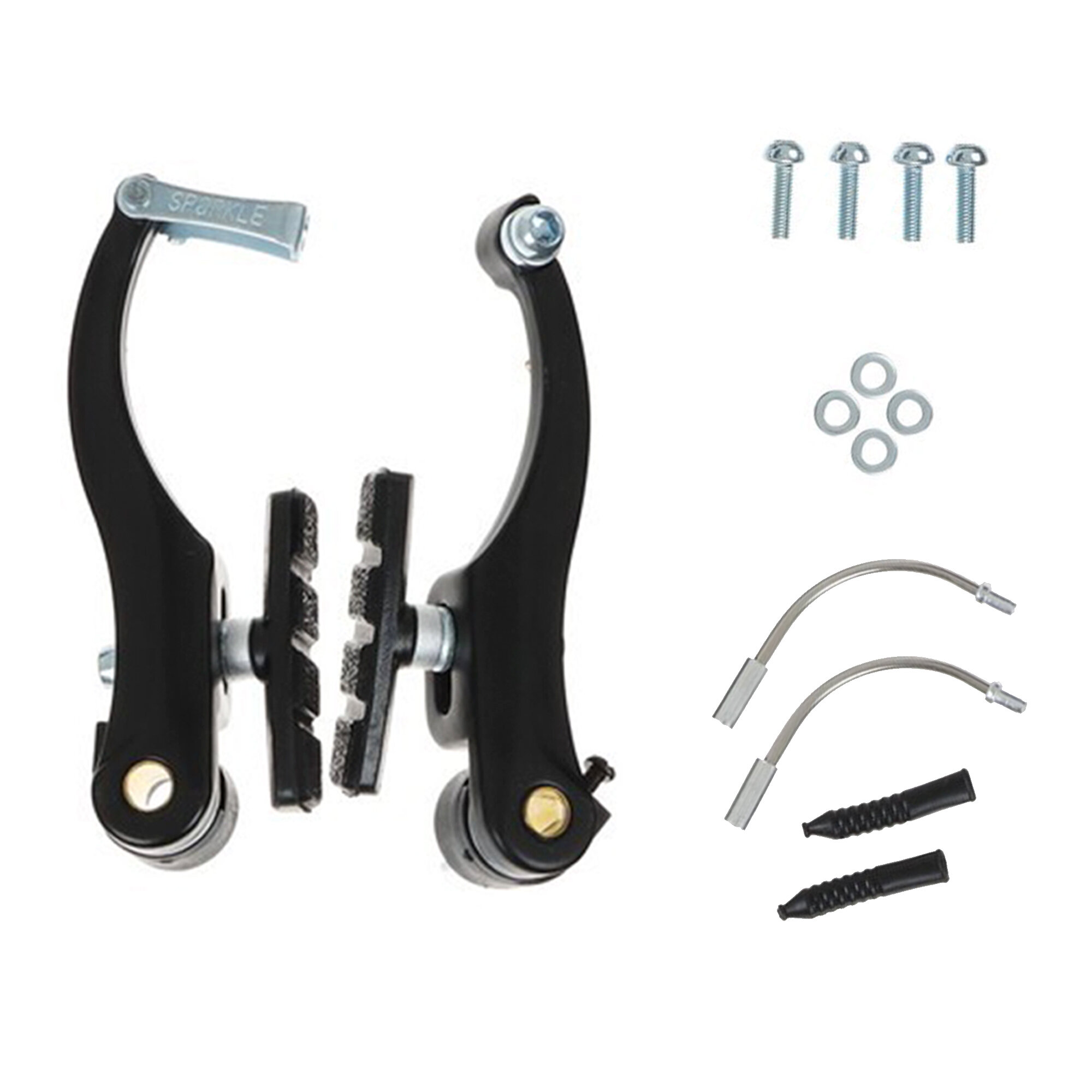 фото Тормоз v-brake Energy, алюминиевый, колодки 70мм в комплекте, чёрный