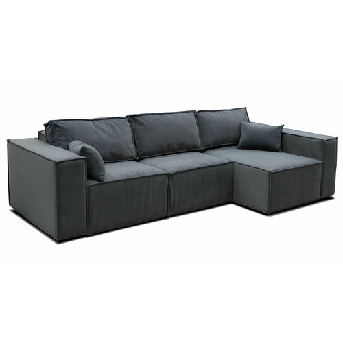 Диван угловой Норд Лофт темно-серый Правый угол