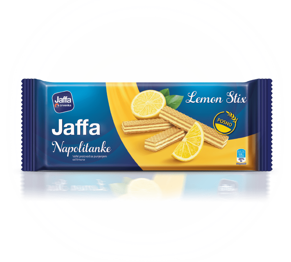 Jaffa Napolitanke Lemon, 14шт. х 160гр. / Вафли с лимонной начинкой - фотография № 1