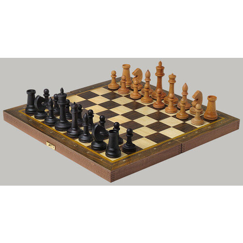 Шахматы Баталия (складные, средние, фигуры с утяжелением) шахматы шашки авангард с утяжелением средние на доске из бука