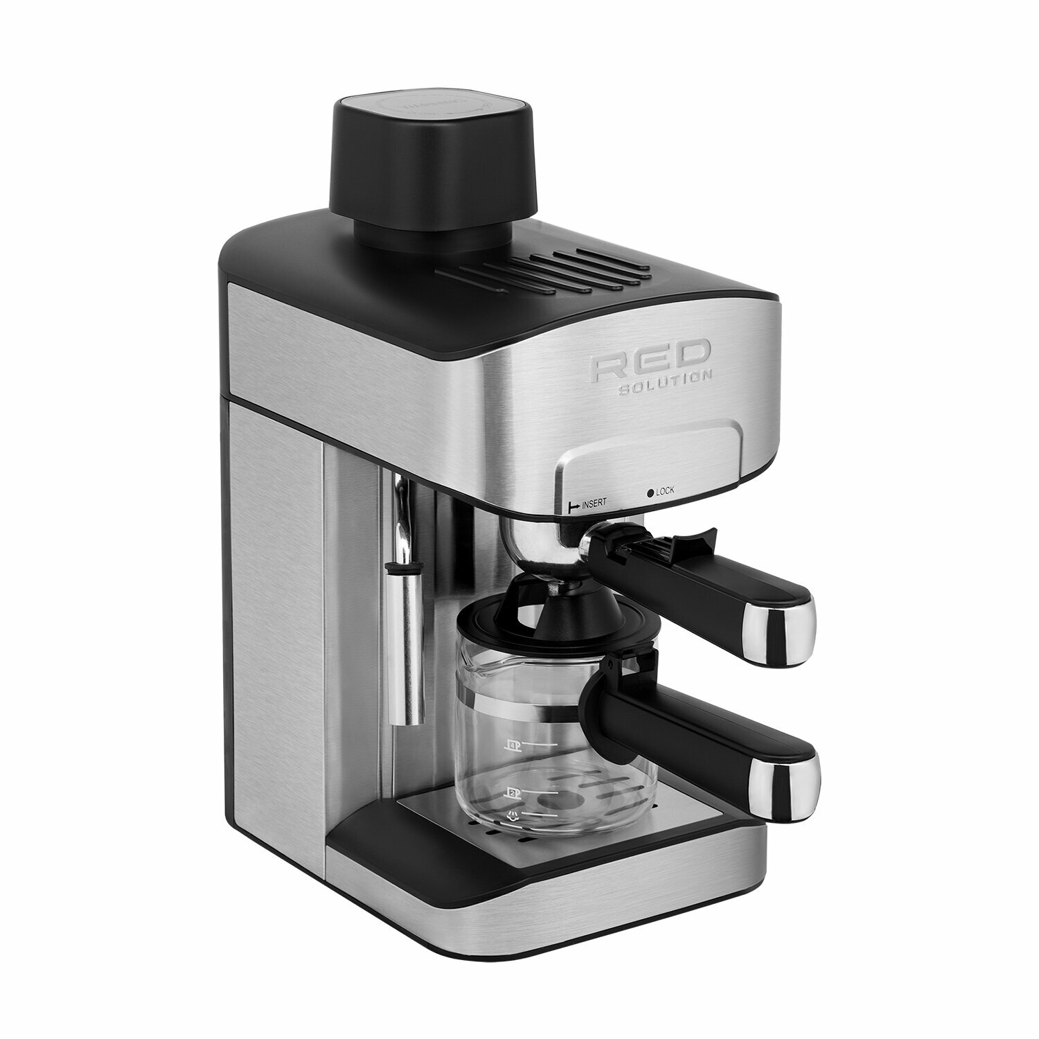 Кофеварка рожковая Red Solution RCM-M1523 черный/серебристый - фото №7