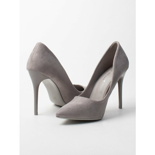 Туфли лодочки  MISS MILLER, размер 39, серый