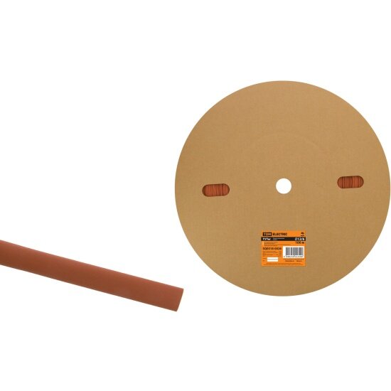 Термоусаживаемая трубка Tdm Electric ТУТнг 12/6 красная (100 м/ролл) SQ0518-0026