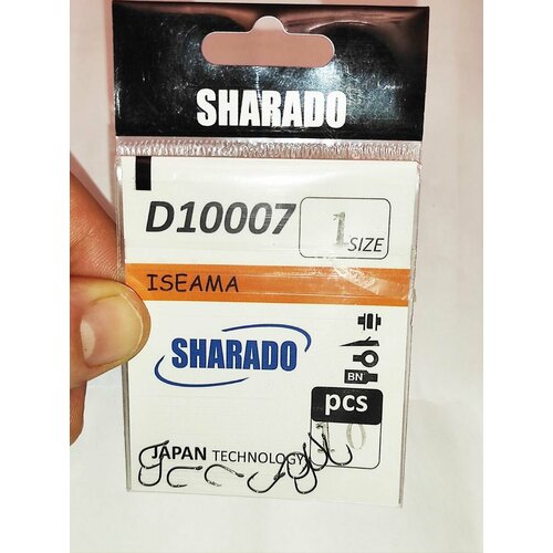 фото Крючки рыболовные 10шт sharado iseama №1 jiacheng