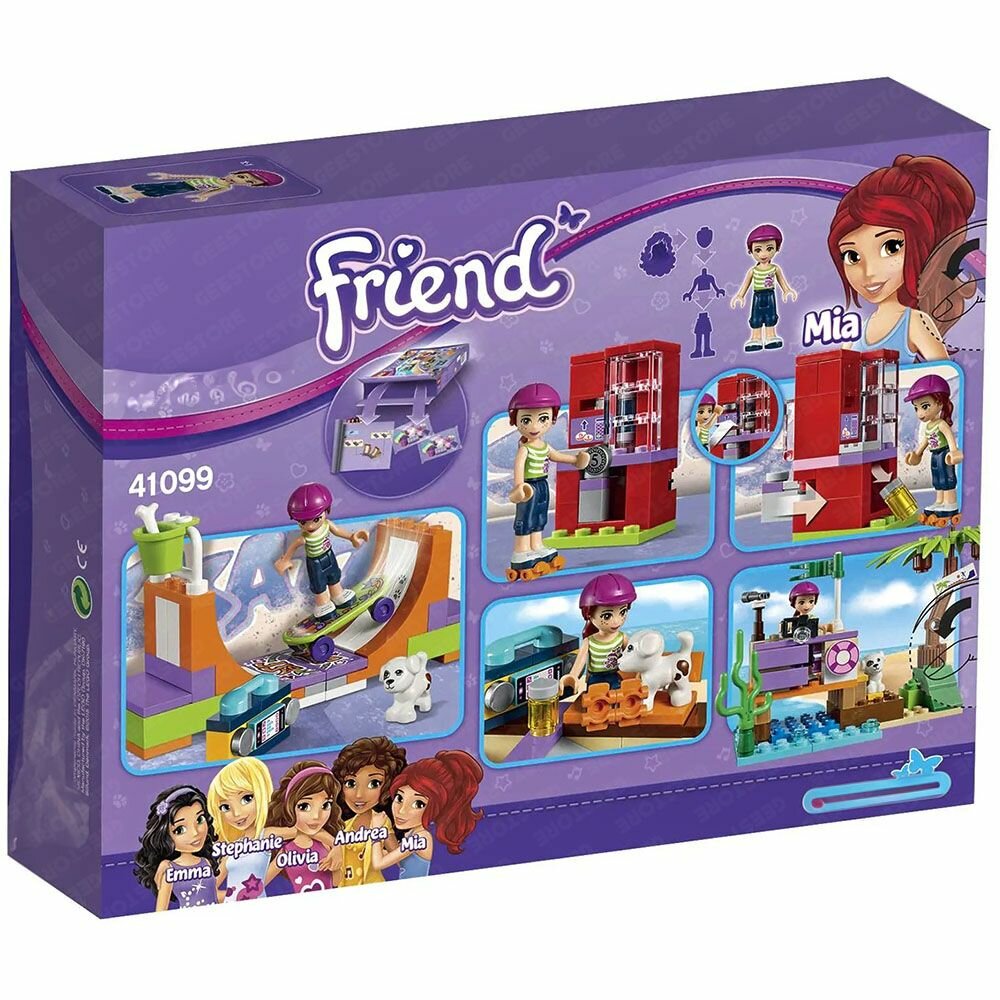 Конструктор Френдс Скейт-парк, конструктор для девочек — фото 1