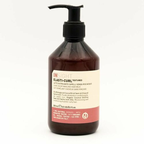 INSIGHT Elasti-Curl Несмываемое молочко для кудрявых волос, 250 мл insight elasti curl pure mild shampoo