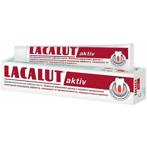 lacalut зубная паста aktiv 100 мл Lacalut Зубная паста Aktiv, 100 мл