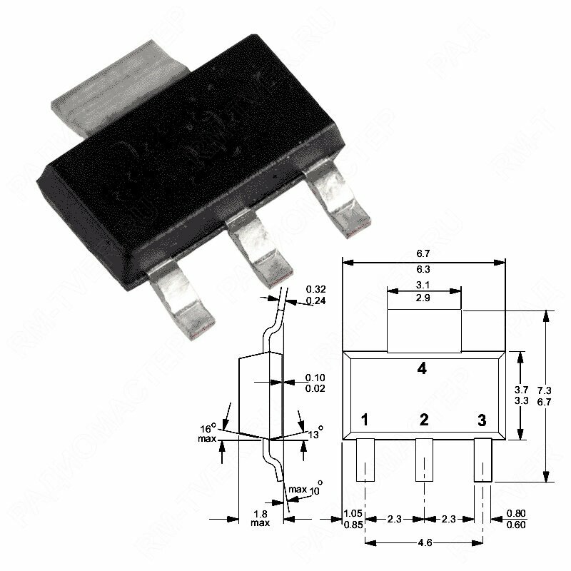 Микросхема NCP1055ST100T3G