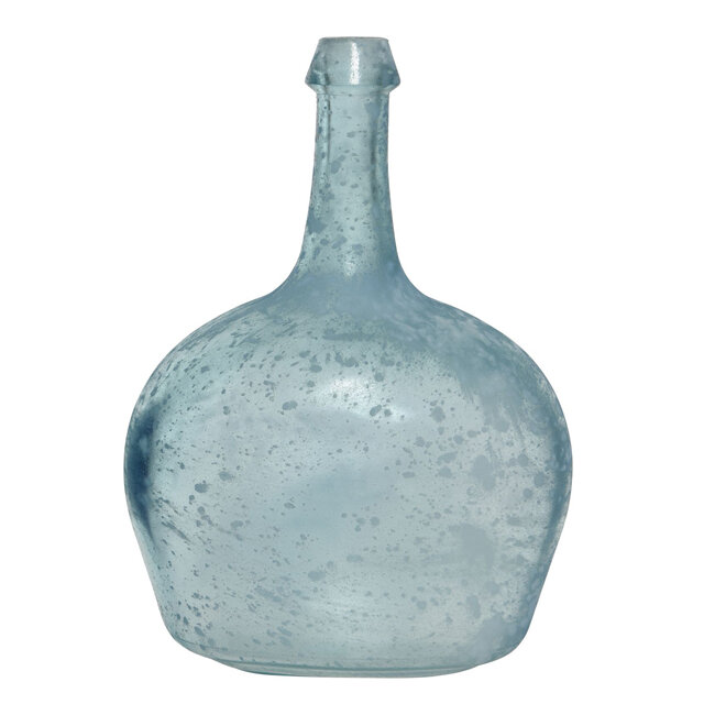 Kaemingk Декоративная бутылка Корфу 26 см голубая, стекло 649060