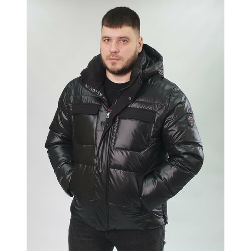 фото Куртка lanqsidun, размер 48, черный