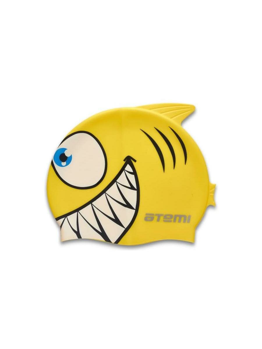 Шапочка для плавания Atemi Рыбка- Желтый
