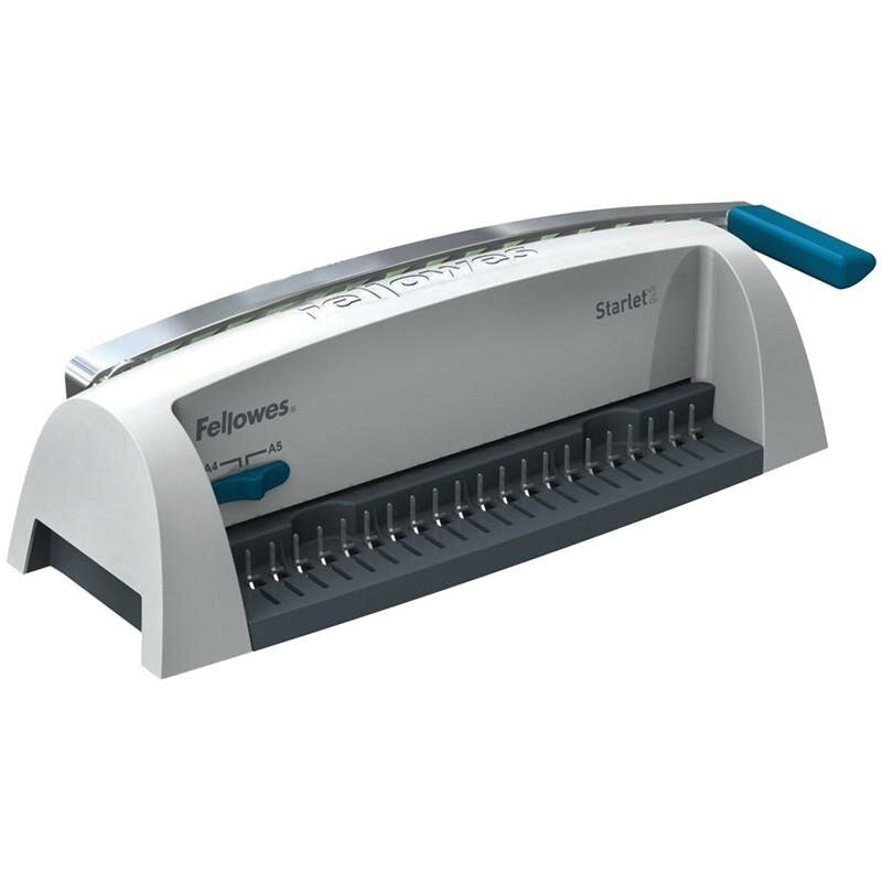 Переплетная машина для пластиковой пружины FELLOWES "STARLET 2+", пробивает до 12 л, сшивает до 120 л, FS-52279 — фото 7