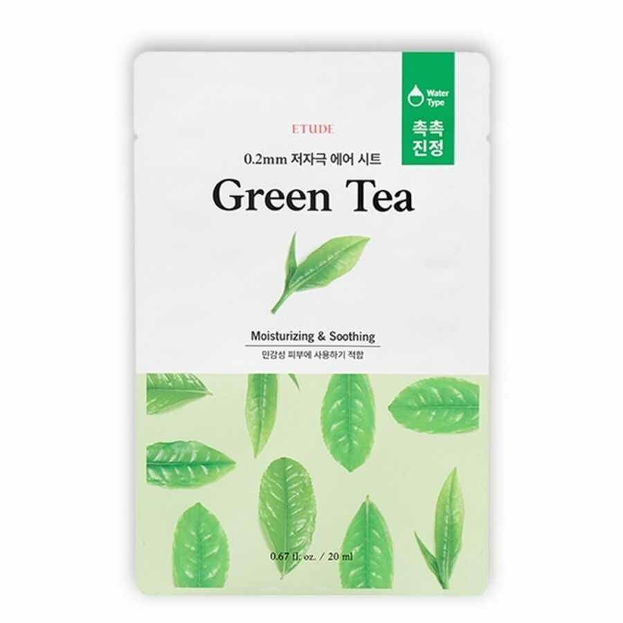 Маска с экстрактом зеленого чая Etude House 0.2 Therapy Air Mask Green Tea - фото №9