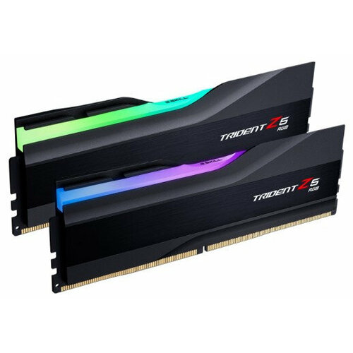 Оперативная память GSKILL DDR5 TRIDENT Z5 RGB 32GB 2x16GB 7600MHz CL36 36-46-46-121 14V Black F5-7600J3646G16GX2-TZ5RK 2291500₽