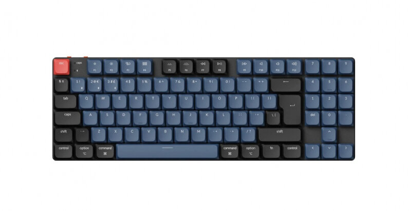 Клавиатура беспроводная Keychron QMK K13 Pro Gateron low profile Blue Switch черный