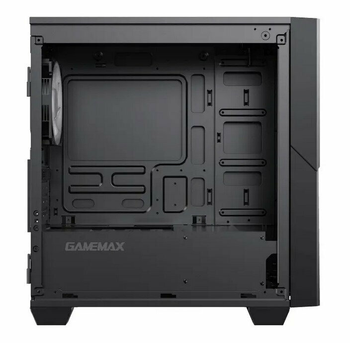 Корпус GameMax Cyclops BG без БП (Mini Tower, mATX, Черно-серый, 1*USB2.0 + 1*USB3.0, 2*120мм) — фото 7