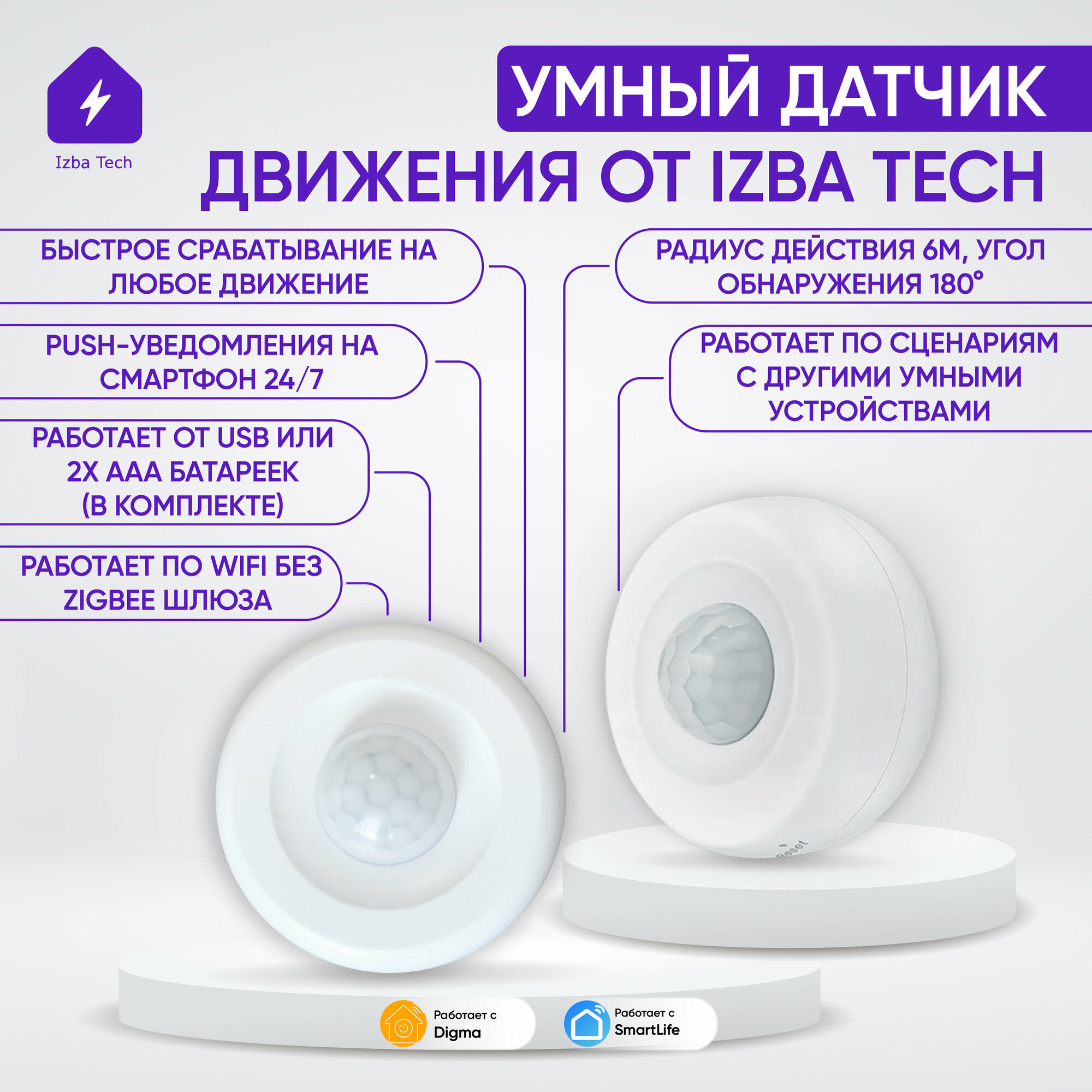 Выключатели звонкового типа для умного дома с подсветкой — купить по ...