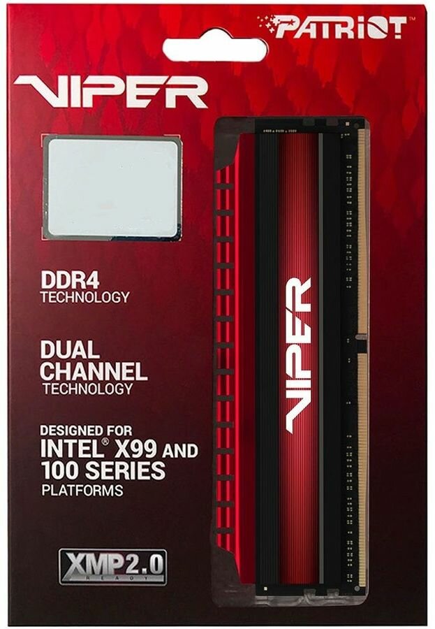 Оперативная память Patriot Viper 4 DDR4 - 2x 16Gb, 3600 МГц, DIMM, CL18 (pv432g360c8k) - фото №2