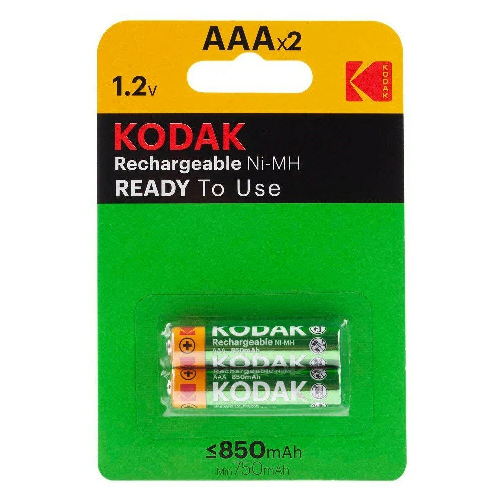 Аккумулятор KODAK AAA(R3) 850 mAh 2 шт