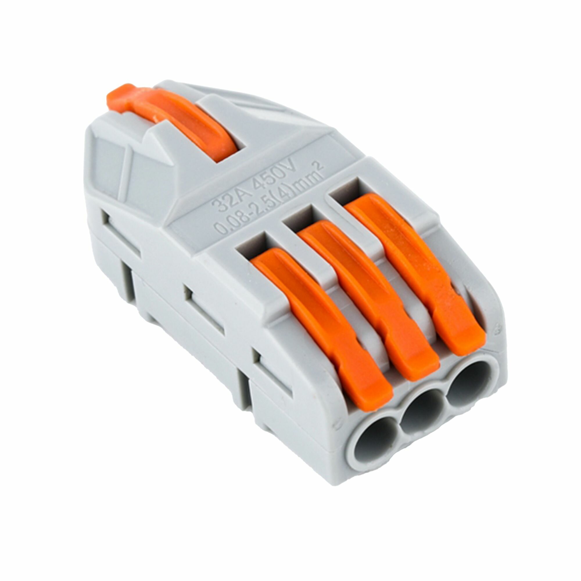 фото Клемма разветвительная Duwi 26665 4-проводная 4 мм 4 шт.