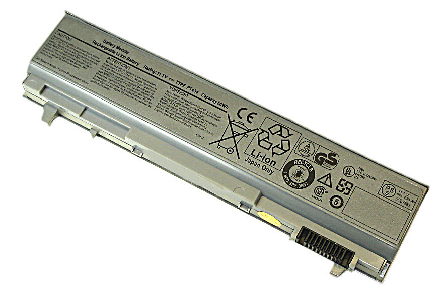 Аккумуляторная батарея для ноутбука Dell Latitude E6400 silver 56Wh