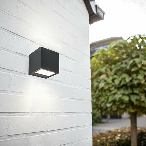 Светильник уличный настенный Гемини SQUARE 9 Вт серый 3631₽