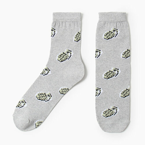 Носки Tekko, размер 39/40, серый носки oemen размер 39 40 серый
