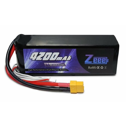 Аккумулятор Zeee 4200мАч 6S 50C LiPo XT60 аккумулятор zeee power 3s 11 1v 5200mah 50c