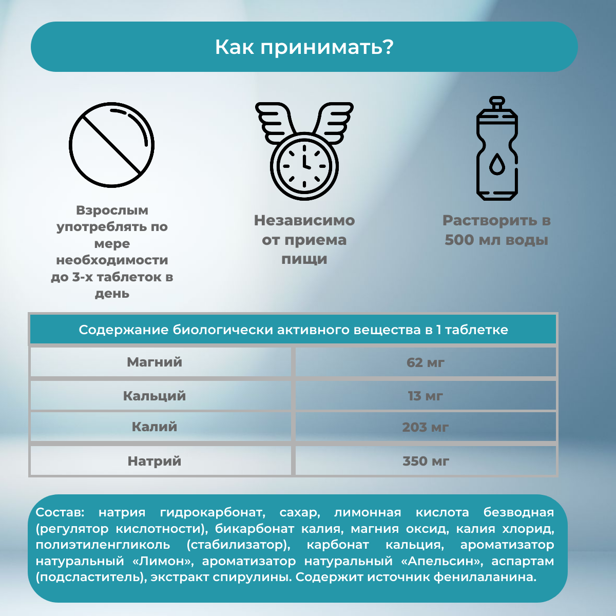 Изотоник Актив PolarLine, БАД для восполнения водно-солевого баланса, шипучие таблетки №20