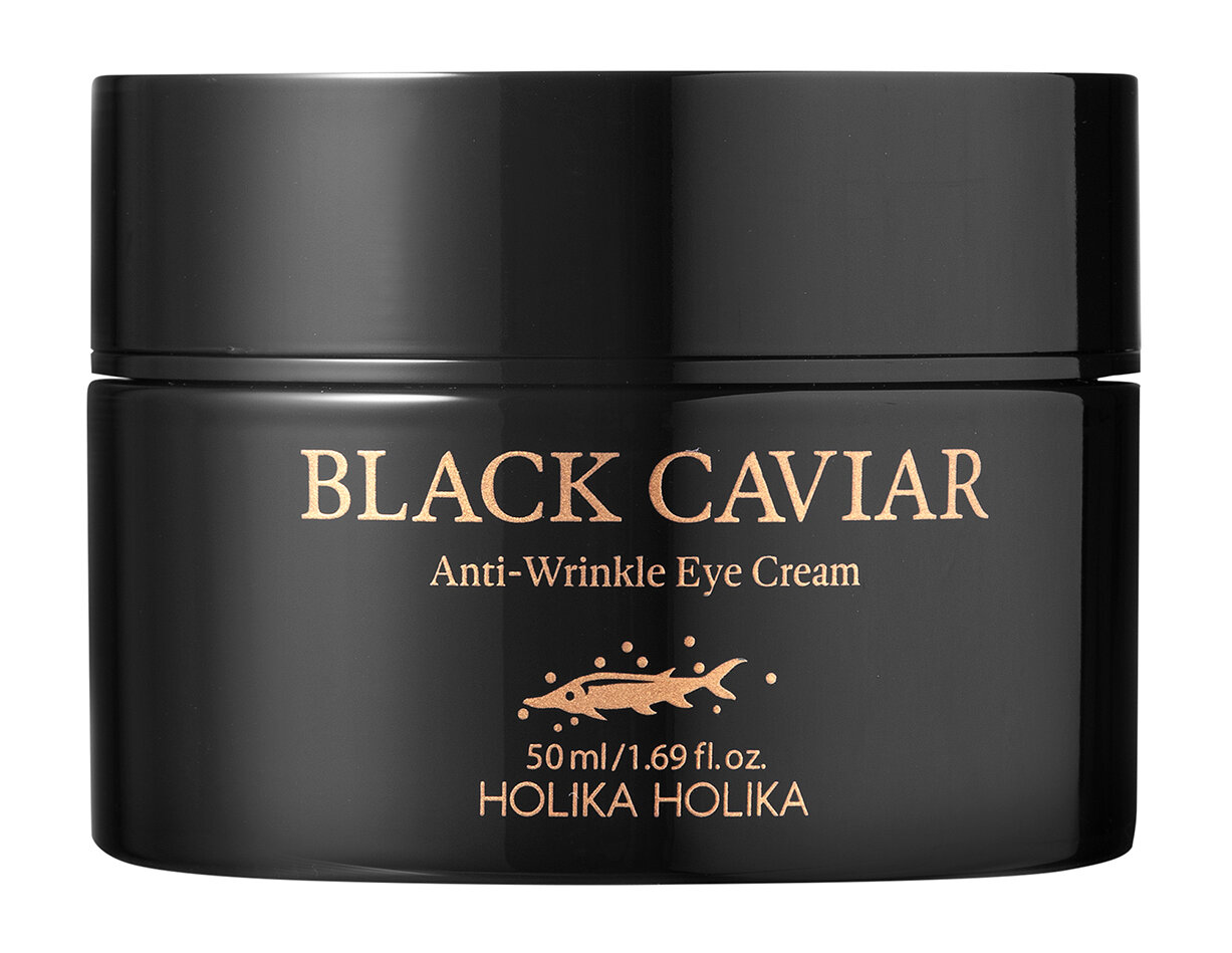 Крем для области вокруг глаз с черной икрой Holika Holika Black Caviar Anti-Wrinkle Eye Cream 50 мл .