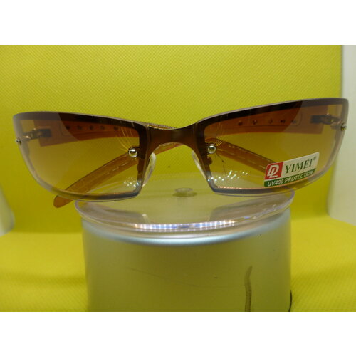 Солнцезащитные очки YIMEI, золотой, коричневый