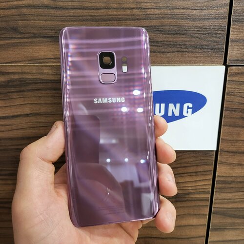 Крышка для Samsung S9 оригинальная (заднее стекло) цвет: сиреневый крышка для oneplus 10t оригинальная заднее стекло цвет чёрный