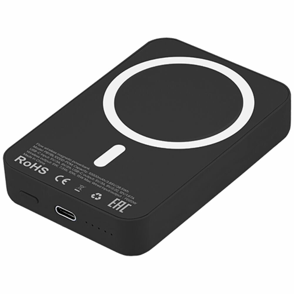 Внешний аккумулятор uBear Flow Magnetic MageSafe 10000mAh Black