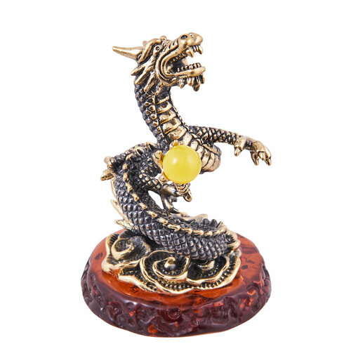 Фигурка Затейливый дракон янтарь 4792₽