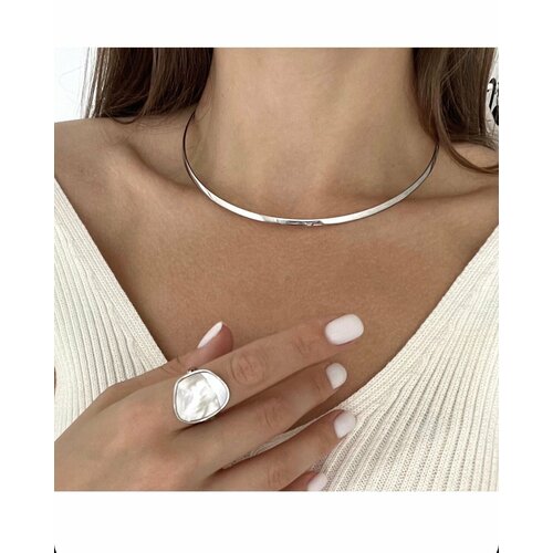 Чокер DAYANA, длина 17 см, серебристый