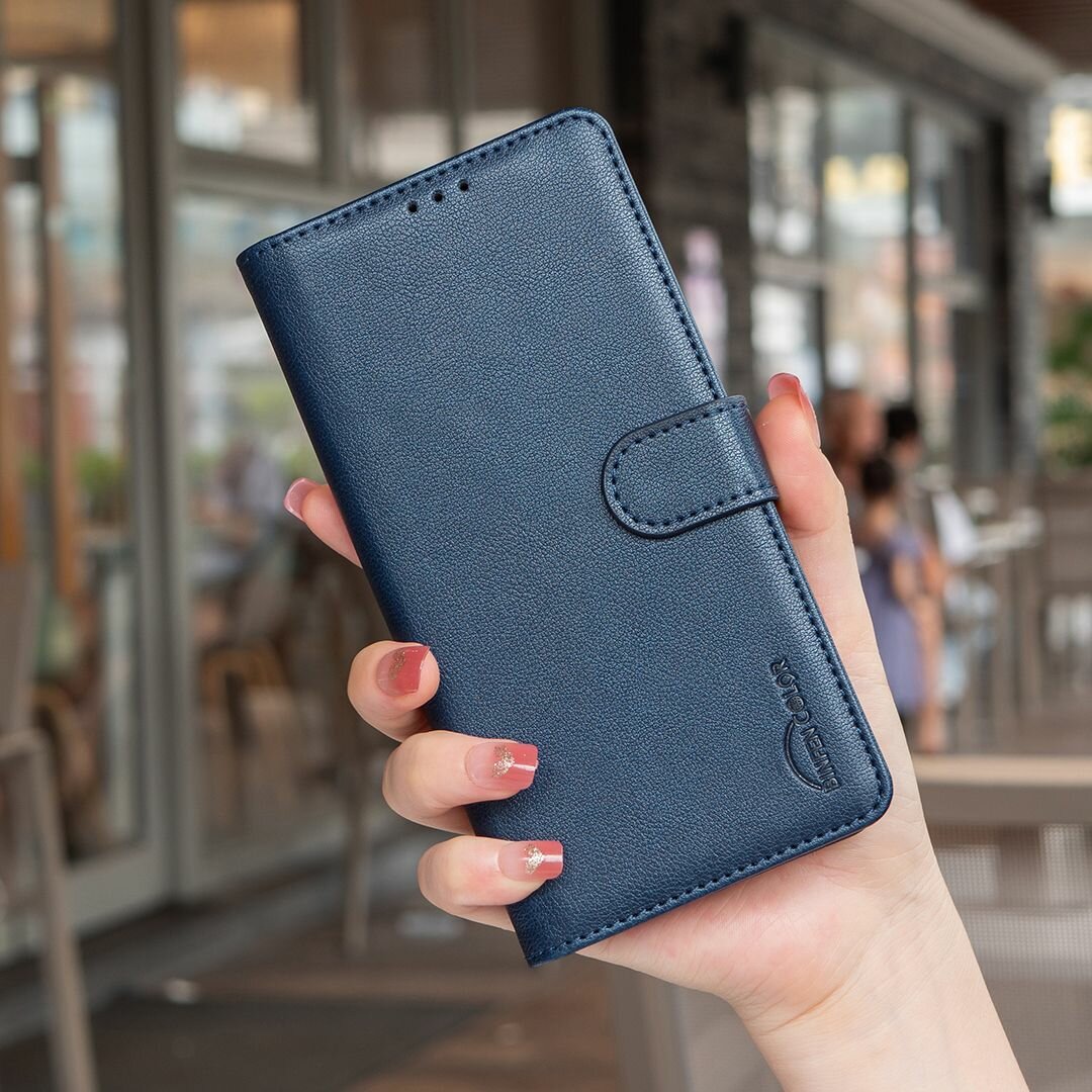 Чехол книжка MyPads для OnePlus 13 с блокировкой RFID, защитный, в виде бумажника