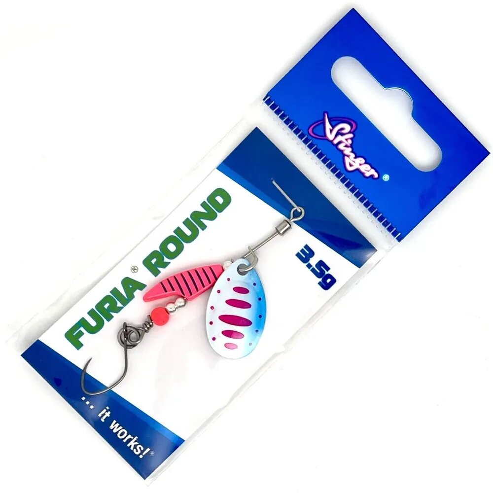 Блесна Stinger Furia Round #1 3,5гр #PT Для ловли форели — фото 1