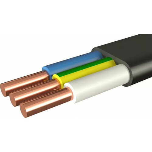 Кабель силовой на отрез ГОСТ ВВГ-Пнг(A)-LS 3 жилы 2,5 сечение 5,10,15,20,25 метров