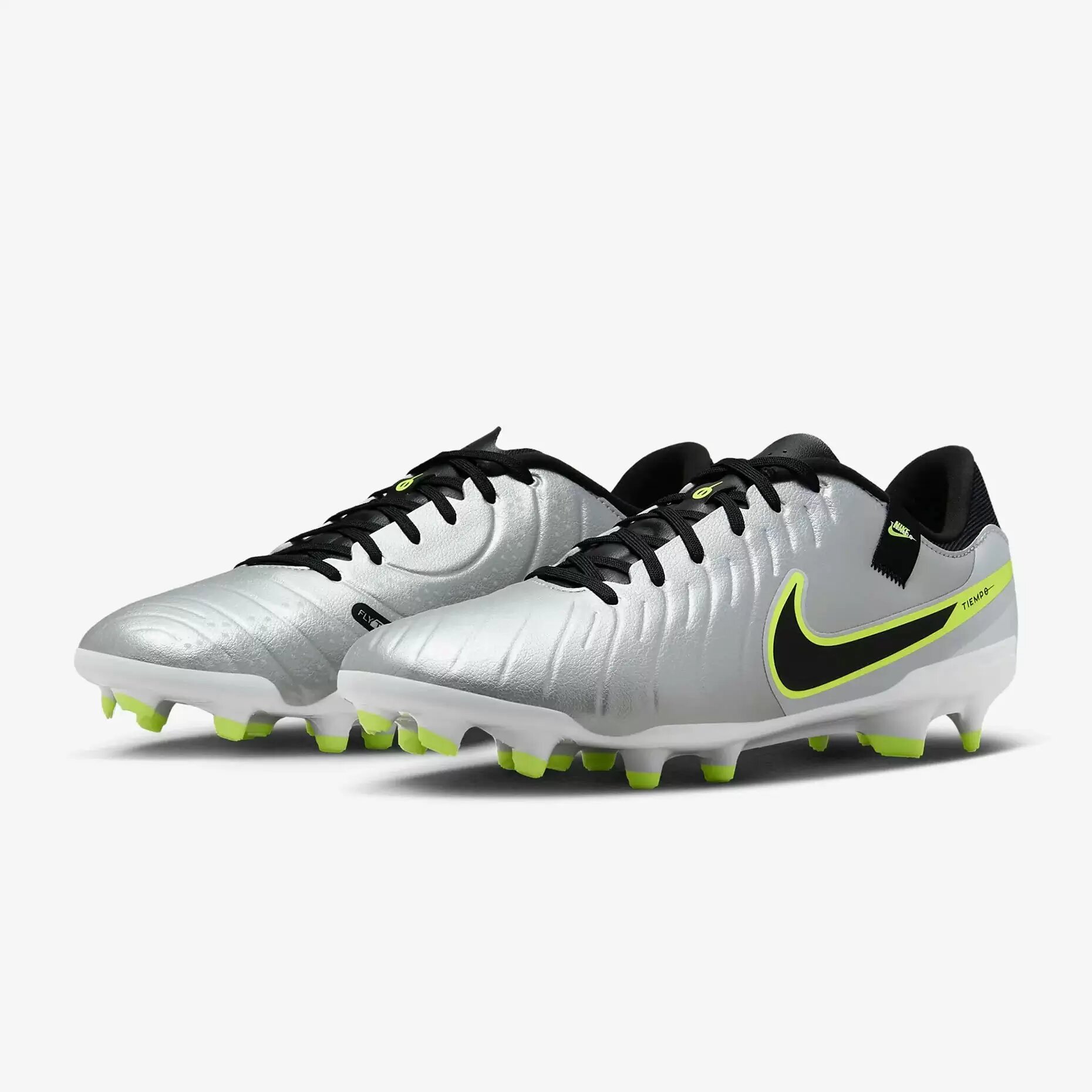 Бутсы NIKE Tiempo Legend 10 Academy FG/MG, размер 39 EU, серый