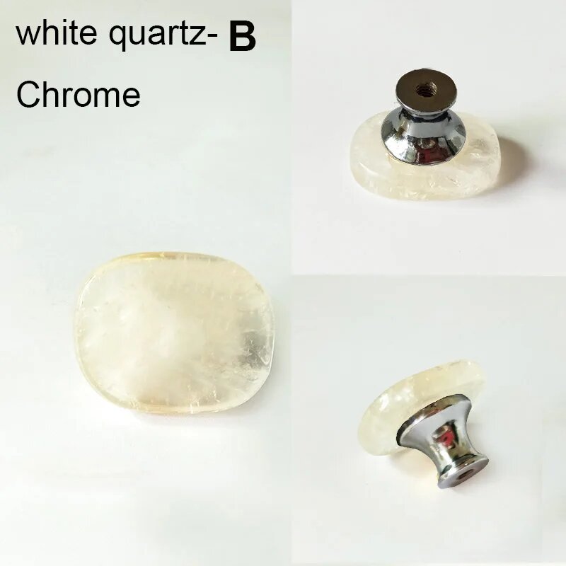 Мебельные ручки White crystal B, Chrome
