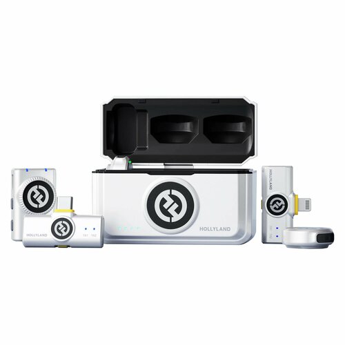 Hollyland Lark M2 DUO Type-C ivory white двухканальная микрофонная радиосистема для android