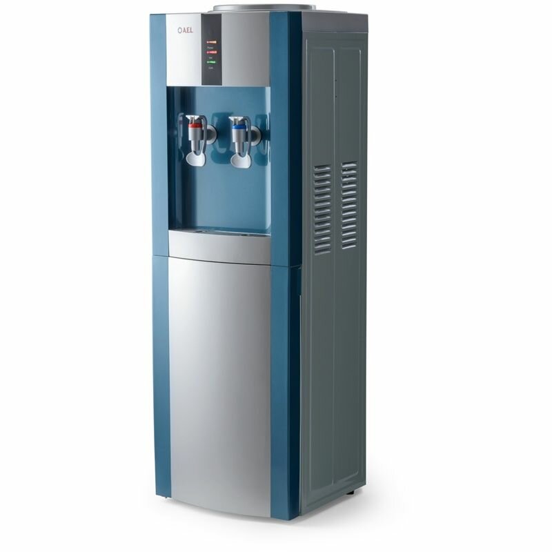 Куллер для воды AEL LD-47, напольный, нагрев-охлаждение электронное, серебристый (305)