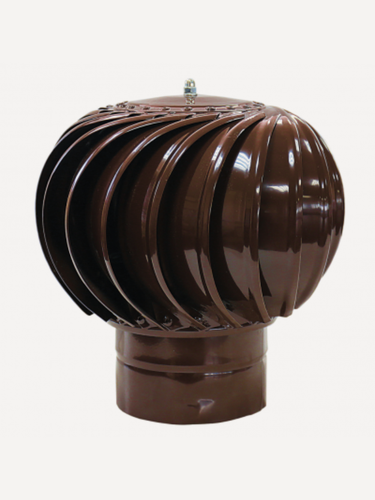 Изображение товара Турбодефлектор Росвенторг ТД-200, ротационная турбина, коричневый. RAL8017