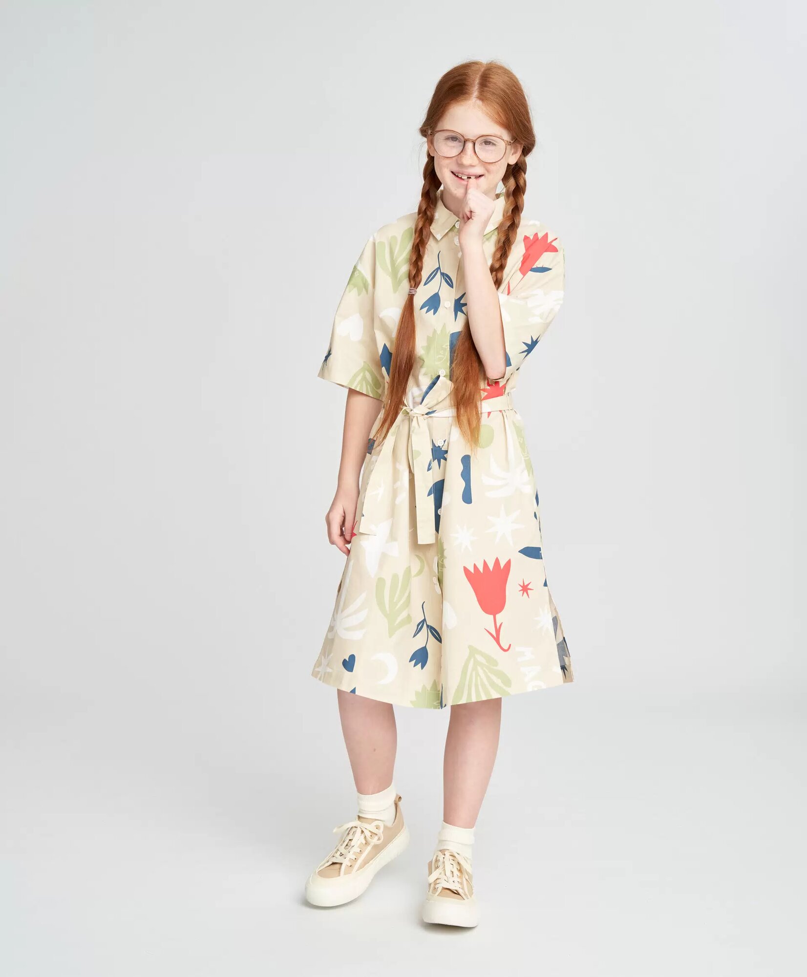 Платье Button Blue, размер 152, мультицвет