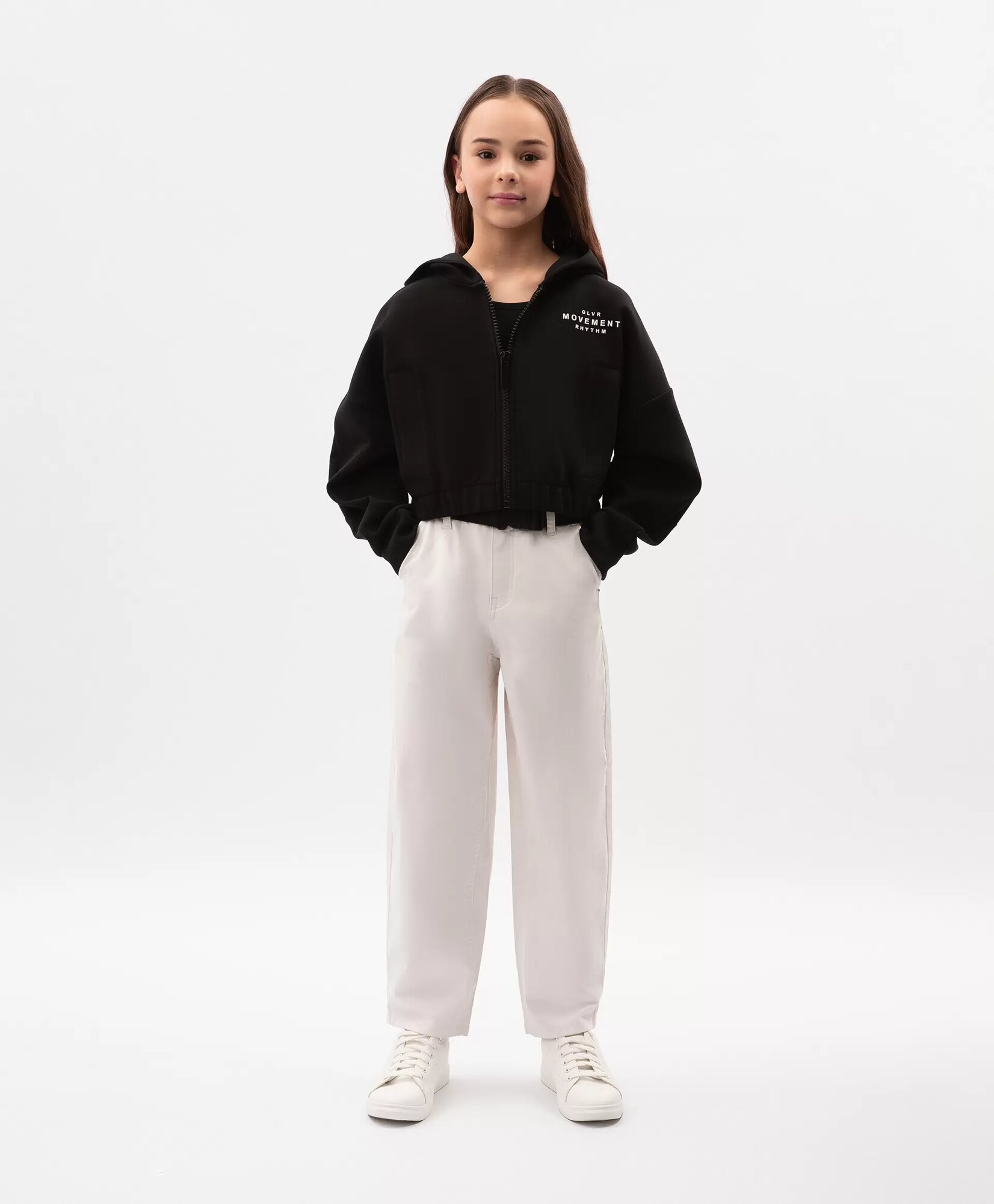 Джинсы Gulliver, размер 158, белый,