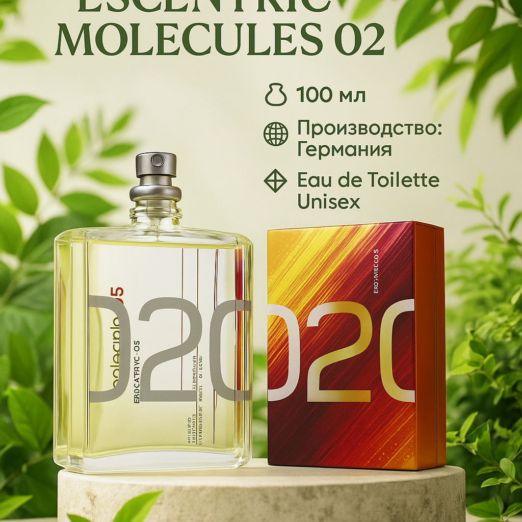 Парфюмированная вода Унисекс духи Molecule 020, ароматные восточные 100 мл