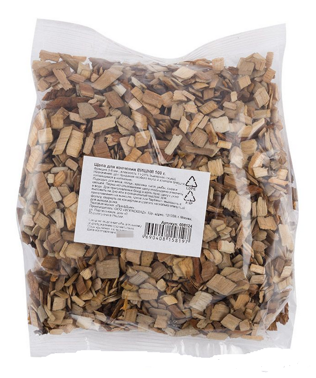 Щепа для копчения ПрофДым для приготовления мяса  рыбы и птицы  из древесины вишни  100г   товары для дома