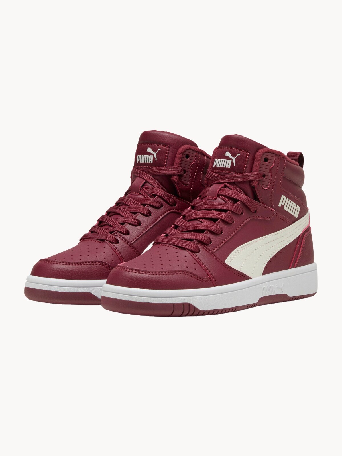 Кеды PUMA Rebound V6 Mid WTR, размер 5.5 UK, красный